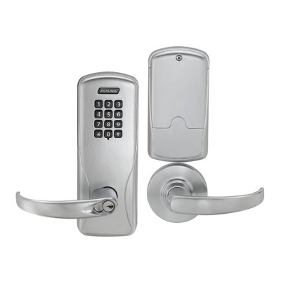 Commercial Schlage keypad lock hardware